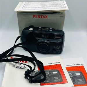 Pentax Espio 738 Compact Black Camera